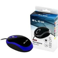 BLOW MP-20 Optische Maus blau 1000DPI USB PC Notebook Plug and Play 3 Tasten Scroll