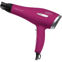 ProfiCare Profi-Haartrockner, Hair Dryer, Haarföhn mit Soft-Touch Gehäuse und Überhitzungsschutz, Cool Shot, 3 Leistungsstufen, inkl. 2 Ersatzfiltern, 2200 Watt, lila/silber, PC-HT 3045