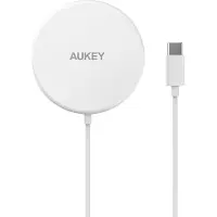 Aukey Aircore Magnetic Qi Wireless Charger 15W - weiß