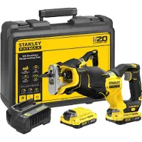 Stanley Akku-Säbelsäge 18V V20 Bl 2*2.0Ah Bürstenlos - S/Sfmcs310D2