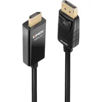 Lindy 40924, 0,5 m, DisplayPort, HDMI Typ A (Standard), Männlich, Männlich, Gerade