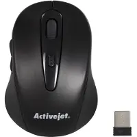 ActiveJet AMY-213, Beidhändig, Optisch, RF Wireless, 1600 DPI, Schwarz