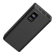 Platinet PMPB30WQC728B, 30000 mAh, Lithium Polymer (LiPo), 3,7 V, Schwarz