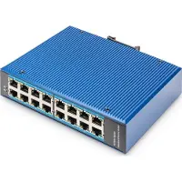 Digitus 16 Port Gigabit Ethernet Netzwerk Switch, Industrial, Unmanaged, Unmanaged, Gigabit Ethernet (10/100/1000), Vollduplex