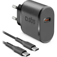 SBS Kit Mit 15W Netzladegerät Und USB-C Auf USB-C Kabel