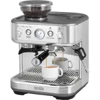 Sencor SES 6010SS, Espressomaschine, 2,3 l, Kaffeebohnen, Gemahlener Kaffee, Eingebautes Mahlwerk, Edelstahl