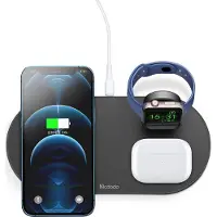 Mcdodo Kabelloses Ladegerät CH-7061 3 in 1 15 W (Handy/TWS/Apple Watch) (schwarz)