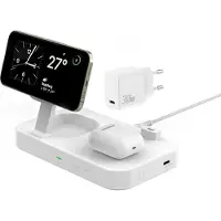 4smarts Qi2, Drinnen, AC, 5 V, Kabelloses Aufladen, 1,5 m, Weiß