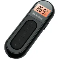 Sandberg 421-02, Tragbar, AM, FM, 76 - 108 MHz, 522-1710KHz (9KHz) / 520-170KHz (10KHz), Bernstein, 3,5 mm