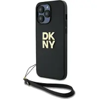 DKNY DKHCP14XPBSWSK iPhone 14 Pro Max 6.7" czarny/black hardcase Wrist Strap Stock Logo