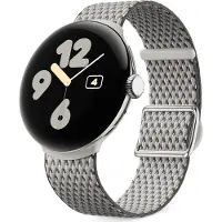 Google Pixel Watch 3 (41mm), Woven Band, Porcelain