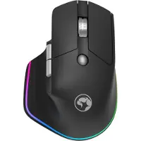 MARVO G803 – kabellose Maus (Bluetooth + 2,4 GHz), RGB-Beleuchtung, 4000 dpi – schwarz