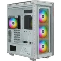 XPG BATTLECRUISER II ST Midi-Tower Weiß, Midi Tower, PC, Weiß, ATX, EATX, micro ATX, Mini-ITX, Edelstahl, Gaming