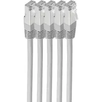 Shiverpeaks BS75711-H0.5-SET5, 0,5 m, Cat6, S/FTP (S-STP), RJ-45, RJ-45, Grau