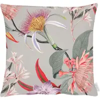 Apelt Dekokissen "Jasmina" Gr. 1, bunt (grau, bunt, geblümt), B:45cm L:45cm, Baumwolle, Polyester, Dekokissen_Sitzkissen_Kissenhüllen, Dekokissen, Kissenhülle mit Füllung, 1 Stück