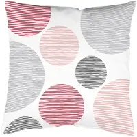 HOME WOHNIDEE Home Wohnideen Kissenhülle Digitaldruck Borden 066502-2301 H x B 40 x 40 cm Rose