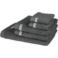 Ross Handtuch Set "Sinfonie", grau (schiefer), 5 Stk., Frottier, Frottier, Obermaterial: 100% Baumwolle, Handtuch-Sets, Handtuch Set, beinhaltet Handtücher, Badetuch und Gästetücher