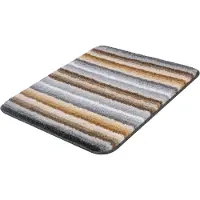 Meusch Badematte "Funky", rutschhemmend beschichtet, fußbodenheizungsgeeignet, Badteppich, modernes Streifen Design, waschbar