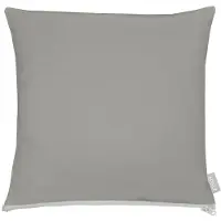 Apelt Dekokissen "3800", grau (grau, unifarben), B:49cm L:49cm, Obermaterial: 75% Polyester, 25% Baumwolle, Dekokissen_Sitzkissen_Kissenhüllen, Dekokissen, Statement-Reißverschluss