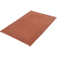 Kleine wolke Badematte "Cotone, Badvorleger, Badezimmer Teppich", orange (terracotta), H:17mm, Baumwolle, Badematten, Badematte, Badteppich, Uni Farben, reine Baumwolle, waschbar
