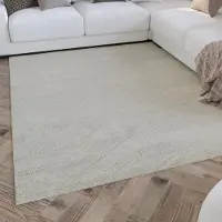 Wecon Home Wollteppich "Hamptons THIRTYFOUR", beige (creme weiß), B:40cm H:15mm L:60cm, Schurwolle, Teppiche, Wollteppich, Läufer, Schurwolle, Kurzflor, Wohnzimmer, Schlafzimmer, Wellen