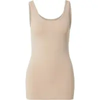 JDY Tanktop "JDYAVA S/L TANK TOP 180 JRS NOOS", Damen, Gr. XL, braun (humus), Jersey, Obermaterial: 95% Baumwolle, 5% Elasthan, unifarben, slim fit normal, Rundhals, Tops Tanktop, in Basic-Form