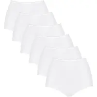 Sloggi Slip "Slip 6er Pack", Damen, Gr. 54, weiß, Obermaterial: 88% Polyamid PA. 12% Elasthan EL., Unterhosen Slip