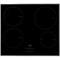 Beko HII64400MTX, Schwarz, Integriert, 60 cm, Zonen-Induktionskochfeld, Glas, 4 Zone(n)