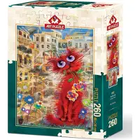 Art puzzle Rote Katze Puzzle 260 Teile