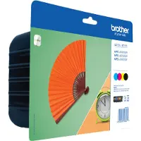 Brother LC129XLVALBPDR, Schwarz, Cyan, Magenta, Gelb, 1 Stück(e), 2400 Seiten, 1200 Seiten, Multipack