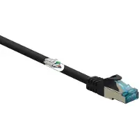 Renkforce RF-5043938, 0,15 m, Cat6a, S/FTP (S-STP), RJ-45, RJ-45, Schwarz