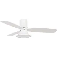 Beacon Lighting Beacon Deckenventilator mit Licht Flusso weiß Ø 132 cm leise