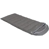 High Peak Deckenschlafsack "Dundee 4", grau (grau, hellgrau), Schlafsäcke, B/L: 90cm x 230cm, Reißverschluss links, Obermaterial: 65% Polyester, 35% Baumwolle, Deckenschlafsack, L:230cm