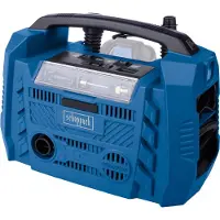 Raaco Hybrid-Kompressor Airforce 6 | 10,3 bar | 20V IXES | Hybrid-Funktion mit 3 Antriebsarten 230 V / 20 V / 12 V | LED | inkl. Zubehör