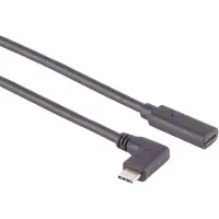 Shiverpeaks S-Conn USB-Kabel 13-54155, USB 3.2, 1,5 m, Verlängerungskabel, C Stecker / C Buchse abgewinkelt, schwarz