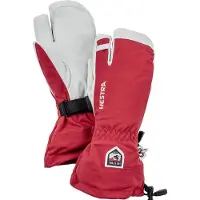 Hestra - Army Leather Heli Ski 3 Finger - Handschuhe Gr 5 rot