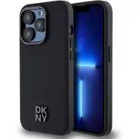 DKNY PolyurethanLeather Stack Logo Magsafe Iphone 15 Pro Max Handyhülle One Size