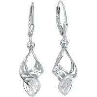 Firetti Paar Ohrhänger "Schmuck Geschenk Silber 925 Ohrschmuck Patentbrisur Ohrschmuck", silber (silberfarben), Ohrringe, Damen, Silber 925 (Sterlingsilber), Paar Ohrhänger