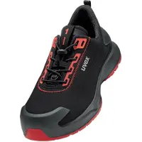 Uvex 1 x-craft, Weiblich, Erwachsener, Sicherheitsschuhe, Schwarz, Rot, FO, ESD