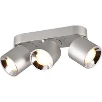 TRIO Guayana Deckenleuchte GU10 3-fach Nickel Matt