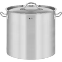 Royal Catering Gastronorm-Topf mit Deckel, Edelstahl, für Induktionsherd, 25 L