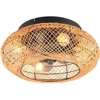 TRIO Deckenventilator Lillesand mit Licht, leise, Ø 50 cm, FB