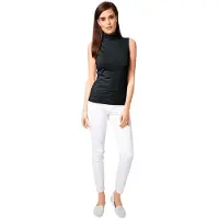 HEINE Shirttop, Damen, Gr. 34, schwarz, 90% Polyamid, 10% Elasthan, LINEA TESINI BY , unifarben, Tops Shirttop