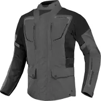 Bogotto Azury 2in1 Wasserdichte Schwarz Grau Motorrad Textiljacke Größe 6XL