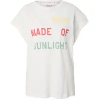 Replay T-Shirt , Damen, Gr. S, weiß (chalk), Single Jersey, Obermaterial: 100% Baumwolle, Rundhals, abgesteppte Kante, Shirts T-Shirt, mit überschnittenen Ärmeln