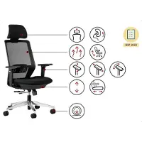 Bemondi Ergonomischer SPECTRUM Bürostuhl, schwarz