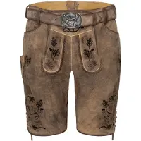 Spieth & Wensky Lederhose "Archibald", Herren, Gr. 52, N-Gr, schwarz (lombok, st schwarz), Obermaterial: 100% Lammleder LEL., uni, festlich, regular fit, Hosen Lederhose, mit Schnürung auf den Beinen