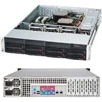 Supermicro 825TQC-R802LPB, Rack, Server, Schwarz, ATX, EATX, Metall, HDD, Netzwerk, Leistung, Stromausfall, System
