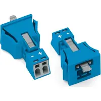 Wago 890-2112 Snap-In-Stecker,2-polig,Kod. I,blau 8902112 - 50 Stück