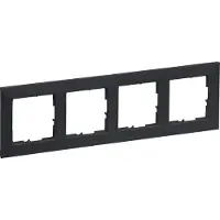 Legrand 765474 SEANO 4-fach Rahmen in der Farbausführung Anthrazit lackiert
